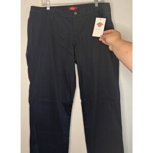 New With Tags Dickies Girls Straight Leg Pants Navy Blue Size 16